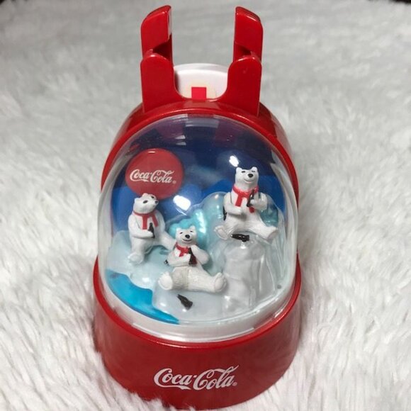 Set of 4 Vintage Coca-Cola Polar Bear Coin Bank + Magnets + Travel Cup with Lid - Picture 2 of 15